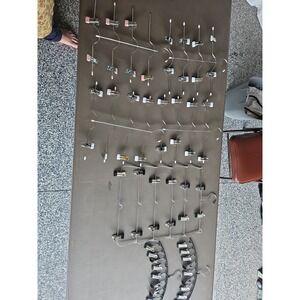 Unbranded Space Saving Hangers Unisex OS Silver Good Multi Tier Clip Bundle 7pc
